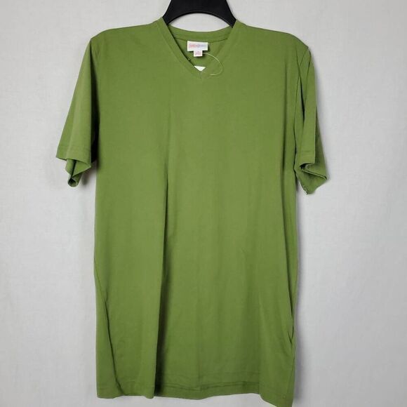 LulaRoe Small Devon Green Top, NWT - Picture 2 of 8